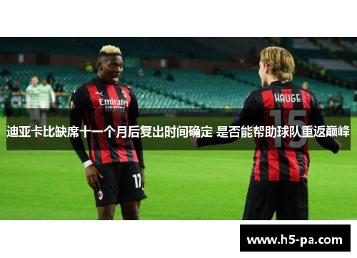 迪亚卡比缺席十一个月后复出时间确定 是否能帮助球队重返巅峰