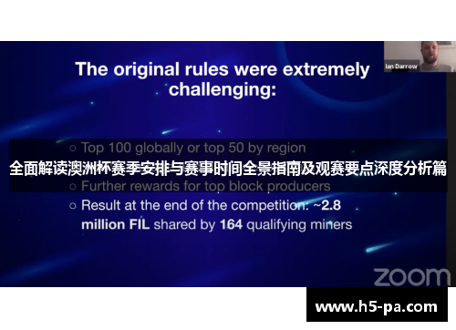 全面解读澳洲杯赛季安排与赛事时间全景指南及观赛要点深度分析篇