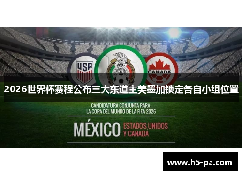 2026世界杯赛程公布三大东道主美墨加锁定各自小组位置